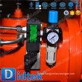 Didtek Triple Offset DN250 Stainless Steel Double Action Pneumatic Actuator Butterfly Valve